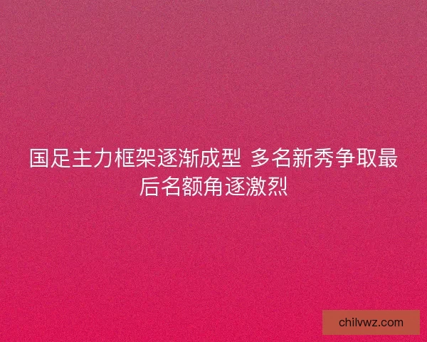 国足主力框架逐渐成型 多名新秀争取最后名额角逐激烈